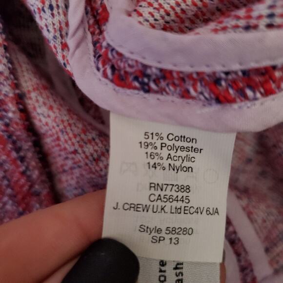 J. Crew | Zip Up Textured Marled Blazer - Picture 6 of 6